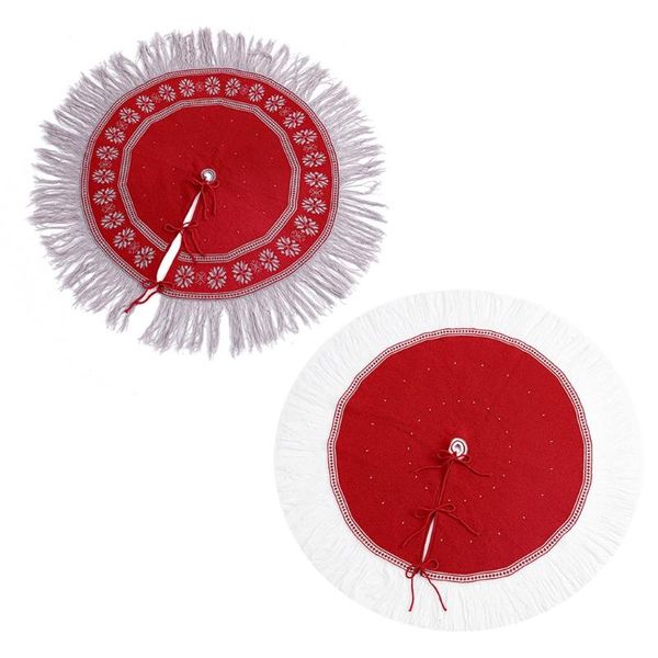christmas decorations tree skirt knitted snowflake dot tassel skirts for xmas party festival warm holiday decoration bottom cover
christmas decorations tree skirt knitted snowflake dot tassel skirts for xmas party festival warm holiday decoration bottom cover