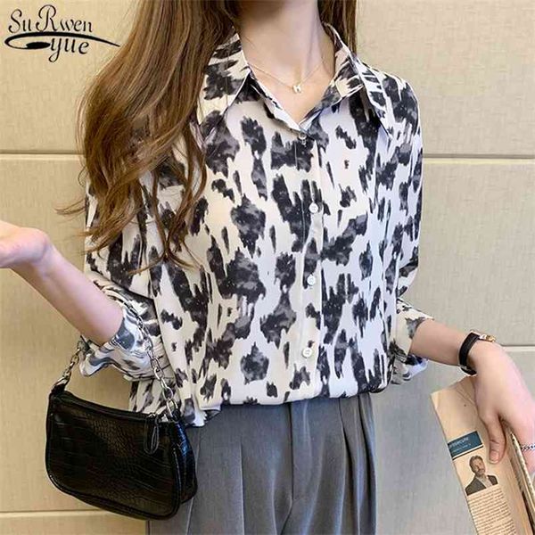 leopard vintage woman shirt autumn loose streetwear korean clothes long sleeve blouse women print office lady blusas 10543 210421, White
leopard vintage woman shirt autumn loose streetwear korean clothes long sleeve blouse women print office lady blusas 10543 210421, White