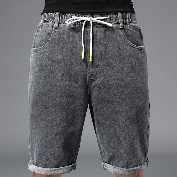 cotton straight casual denim shorts men's solid color drawstring trend all-match knee-length jeans male five-point pants, White;black
cotton straight casual denim shorts men's solid color drawstring trend all-match knee-length jeans male five-point pants, White;black