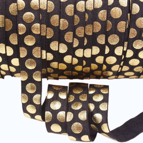 5/8" gold foil big dots foe fold over elastic hair ties accessaies 100yards/lot, Slivery;white
5/8" gold foil big dots foe fold over elastic hair ties accessaies 100yards/lot, Slivery;white