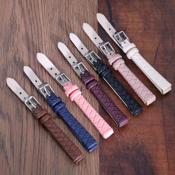 watch bands band woven pattern 8mm soft replacement leather blue brown white pink black strap high quality, Black;brown
watch bands band woven pattern 8mm soft replacement leather blue brown white pink black strap high quality, Black;brown