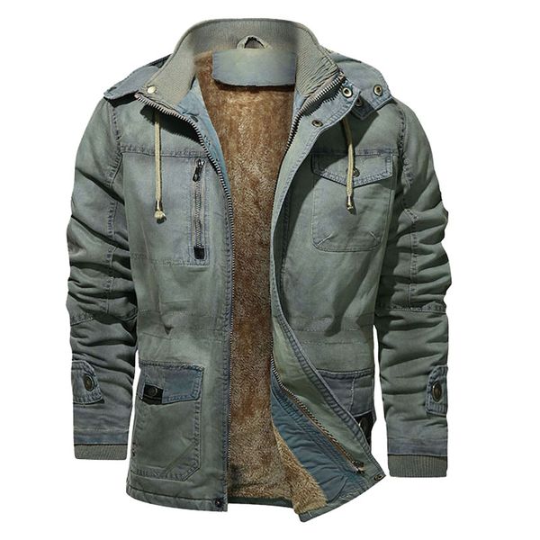 mens winter casual parka washed denim jacket outwear coat warm hooded jacket male fashion thicken fleece military overcoat, Black
mens winter casual parka washed denim jacket outwear coat warm hooded jacket male fashion thicken fleece military overcoat, Black