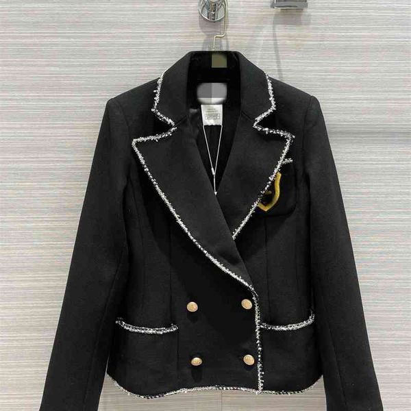 milan runway jackets 2021 autumn long sleeve lapel neck panelled women's designer brand same style coats 0624-7 t967, Black;brown
milan runway jackets 2021 autumn long sleeve lapel neck panelled women's designer brand same style coats 0624-7 t967, Black;brown