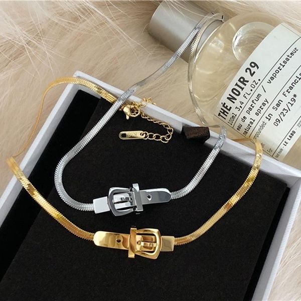 chokers european american temperament cool girl hip hop clavicle chain necklace stainless steel snake bone belt buckle, Golden;silver
chokers european american temperament cool girl hip hop clavicle chain necklace stainless steel snake bone belt buckle, Golden;silver