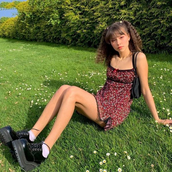 women summer boho red strap mini dress ladies fashion cute sweet college style kawaii slim soft floral casual dresses, Black;gray
women summer boho red strap mini dress ladies fashion cute sweet college style kawaii slim soft floral casual dresses, Black;gray