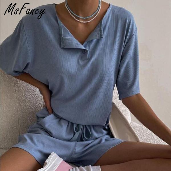 women's tracksuits msfancy summer short sets women 2021 harajuru sleeve loose elastic shorts 2 piece casual womens outfits, Gray
women's tracksuits msfancy summer short sets women 2021 harajuru sleeve loose elastic shorts 2 piece casual womens outfits, Gray