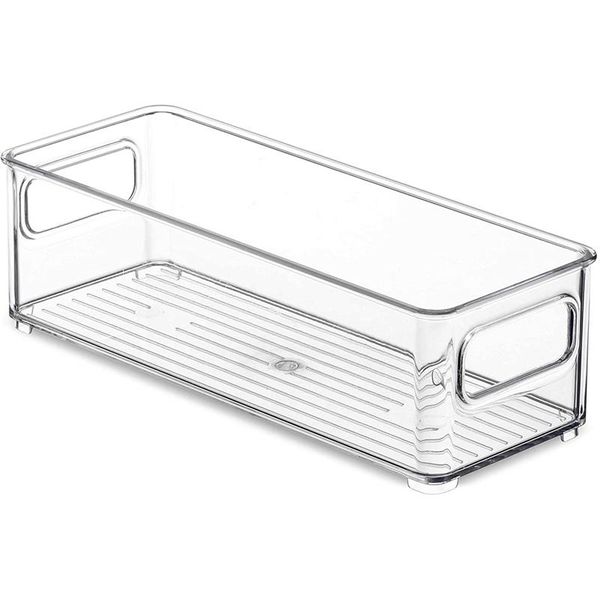 storage bottles & jars refrigerator organizer bins, clear stackable plastic food rack with handles for pantry, kitchen
storage bottles & jars refrigerator organizer bins, clear stackable plastic food rack with handles for pantry, kitchen