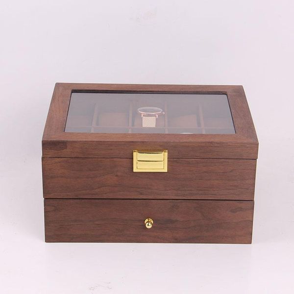 watch boxes & cases 20 grids luxury men home brown color wooden box double layer design, Black;blue
watch boxes & cases 20 grids luxury men home brown color wooden box double layer design, Black;blue