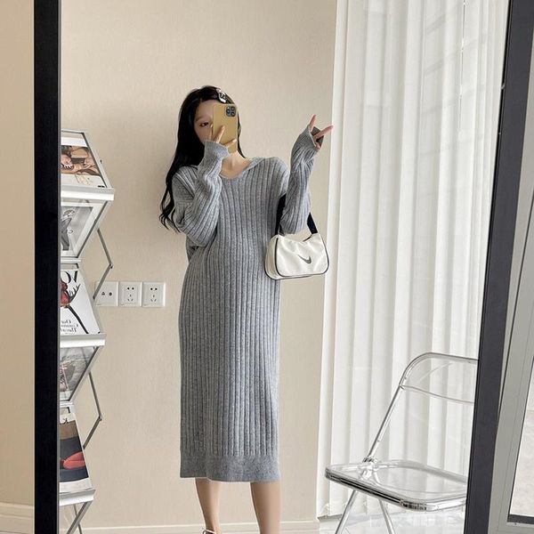 maternity dresses knitted dress elasticity autumn pregnant clothes long sleeve gown pography po shoot pregnancy, White
maternity dresses knitted dress elasticity autumn pregnant clothes long sleeve gown pography po shoot pregnancy, White