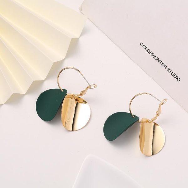 dangle & chandelier retro personality metal disc double morandi color earrings europe and america simple female, Silver
dangle & chandelier retro personality metal disc double morandi color earrings europe and america simple female, Silver