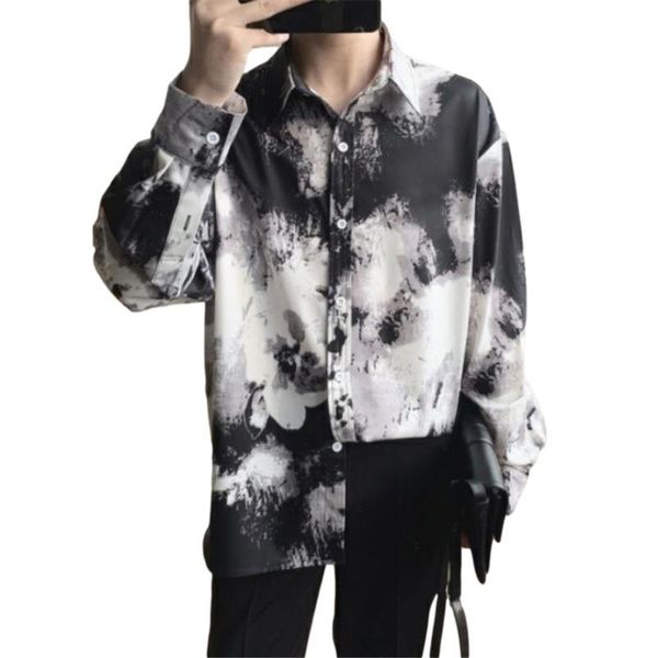 men's casual shirts men long sleeve tie dye fashion harajuku street trendy loose chic mens teens stylish oversize retro personality coo, White;black
men's casual shirts men long sleeve tie dye fashion harajuku street trendy loose chic mens teens stylish oversize retro personality coo, White;black