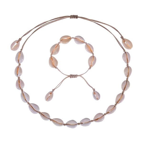 earrings & necklace women shells necklaces bracelets set natural sea conch braid chain choker bangles charms jewelry girl friendship gifts, Silver
earrings & necklace women shells necklaces bracelets set natural sea conch braid chain choker bangles charms jewelry girl friendship gifts, Silver