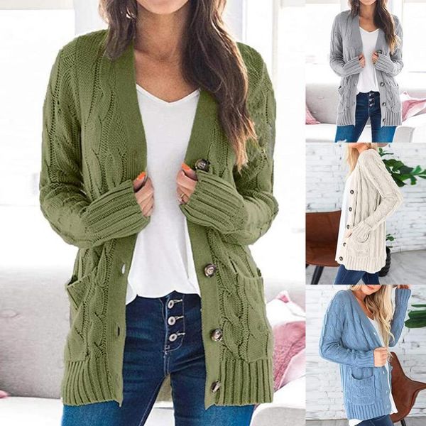 women's knits & tees sweater spring autumn v-neck women solid color buttons pockets braid knitted coat cardigan twist button with pocke, White
women's knits & tees sweater spring autumn v-neck women solid color buttons pockets braid knitted coat cardigan twist button with pocke, White
