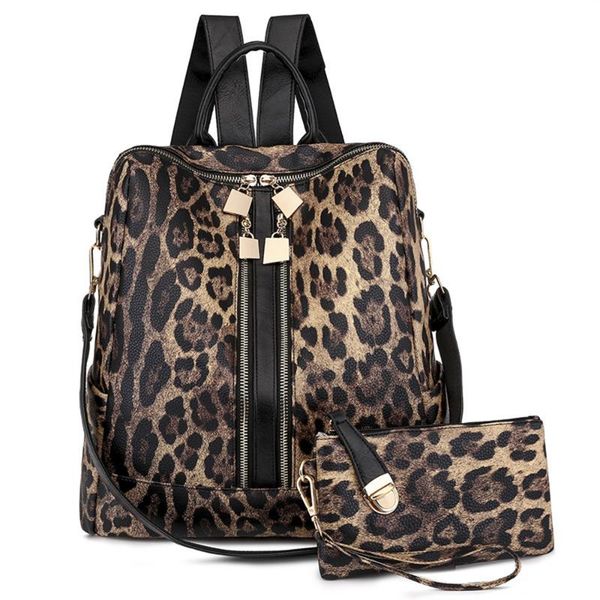 backpack leopard printed women pu casual female travel large capacity cow pattern fashion school bags with clutch
backpack leopard printed women pu casual female travel large capacity cow pattern fashion school bags with clutch