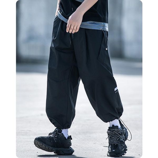 men's clothes harajuku safari style elastic waist jogger cargo pants full length loose comfortable big pocket hiphop michalkova, Black
men's clothes harajuku safari style elastic waist jogger cargo pants full length loose comfortable big pocket hiphop michalkova, Black