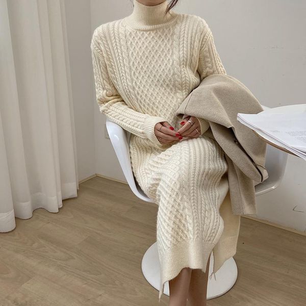 casual dresses make spot ~ winter half twist knitted turtleneck dress female sweaters to keep warm inside take long, Black;gray
casual dresses make spot ~ winter half twist knitted turtleneck dress female sweaters to keep warm inside take long, Black;gray