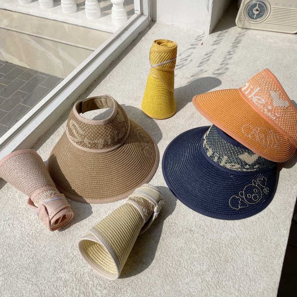 children's straw hat female spring and summer designer lovely children's empty hat outdoor leisure personality embroidery sunscree, Blue;gray
children's straw hat female spring and summer designer lovely children's empty hat outdoor leisure personality embroidery sunscree, Blue;gray