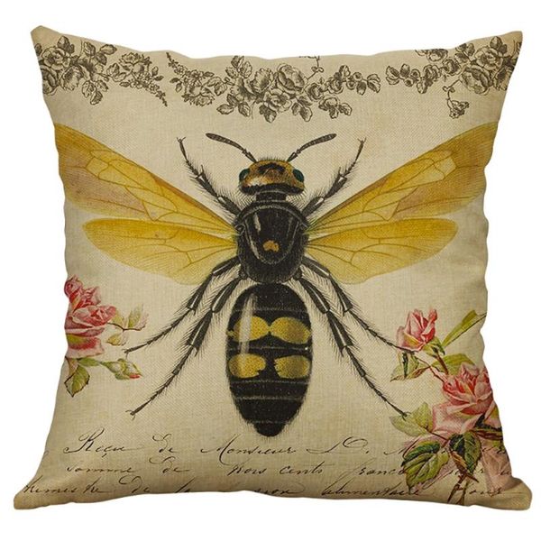 cushion/decorative pillow european style retro small bee linen home car cushion cover waist throw covers pillowcase for sofa/ bed 20may27
cushion/decorative pillow european style retro small bee linen home car cushion cover waist throw covers pillowcase for sofa/ bed 20may27