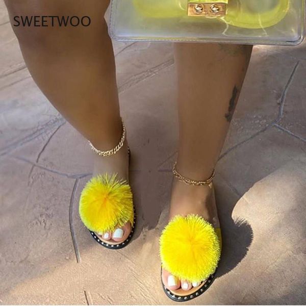 slippers 2021 summer women flat sandals open toe outdoor beach shoes cute hair ball fashion plus size 43, Black
slippers 2021 summer women flat sandals open toe outdoor beach shoes cute hair ball fashion plus size 43, Black