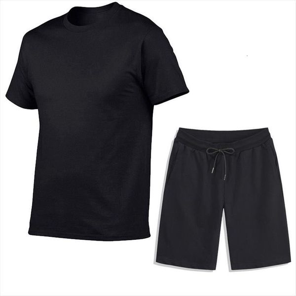 cotton solid color simple suit men tracksuits round neck t shirt capris versatile two piece set custom, Gray
cotton solid color simple suit men tracksuits round neck t shirt capris versatile two piece set custom, Gray