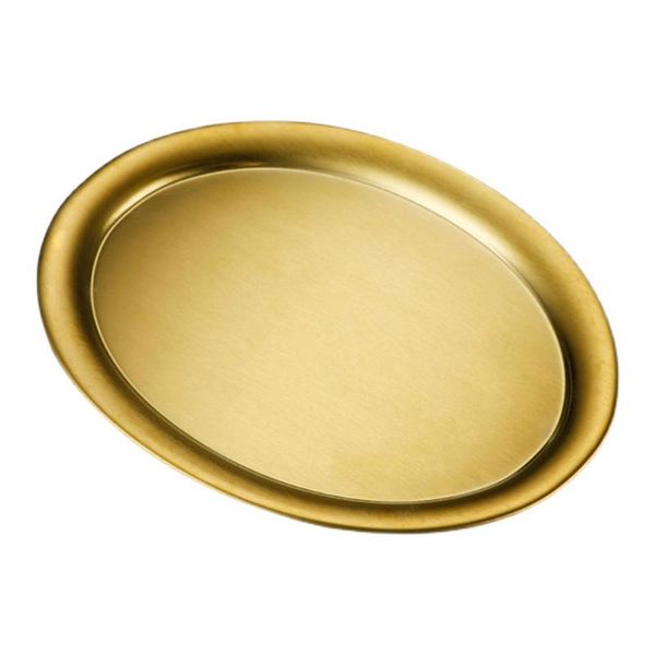 kitchen storage & organization 1pc home snacks dish tray stainless steel fruit plate for restaurant