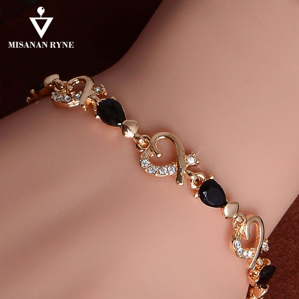 misananryne new 5 colors beautiful for women colorful austrian crystal fashion heart chain bracelet wholesale, Golden;silver
misananryne new 5 colors beautiful for women colorful austrian crystal fashion heart chain bracelet wholesale, Golden;silver
