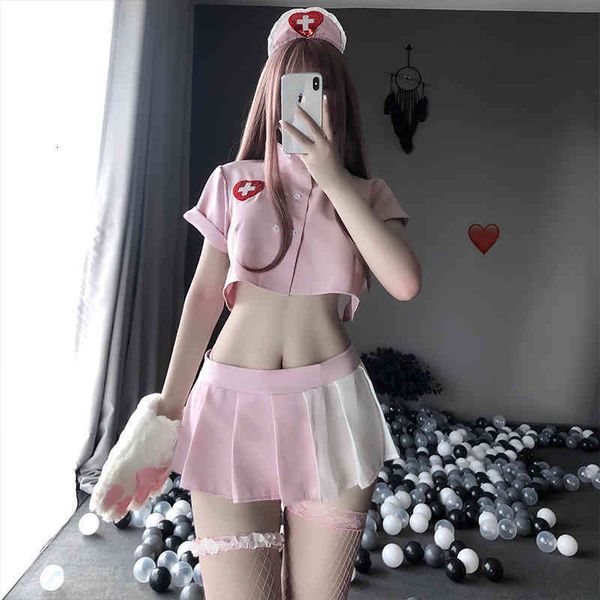 3pcs lace hollow out women nurse uniform mesh backless lovely tempatation cross pink suit skinny kawaii lingerie, Black;white
3pcs lace hollow out women nurse uniform mesh backless lovely tempatation cross pink suit skinny kawaii lingerie, Black;white