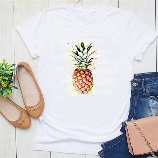 graphic cartoon watercolor 90s women pineapple fruit summer short sleeve fashion print female clothes tees t shirt, White
graphic cartoon watercolor 90s women pineapple fruit summer short sleeve fashion print female clothes tees t shirt, White
