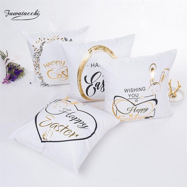 cushion/decorative pillow fuwatacchi easter gold stamping letter printed cushion cover white pillows for sofa bedroom decorative pillowcases
cushion/decorative pillow fuwatacchi easter gold stamping letter printed cushion cover white pillows for sofa bedroom decorative pillowcases