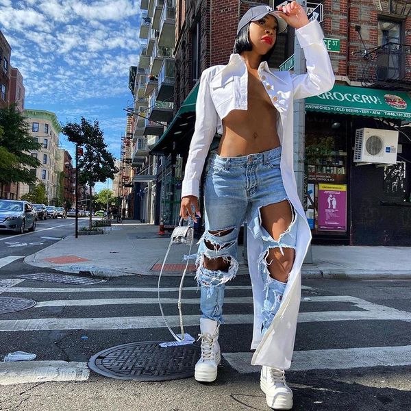 women's blouses & shirts fashion streetwear irregular long women 2021 sprint turn down collar sleeve button crop white blouse shirt
women's blouses & shirts fashion streetwear irregular long women 2021 sprint turn down collar sleeve button crop white blouse shirt