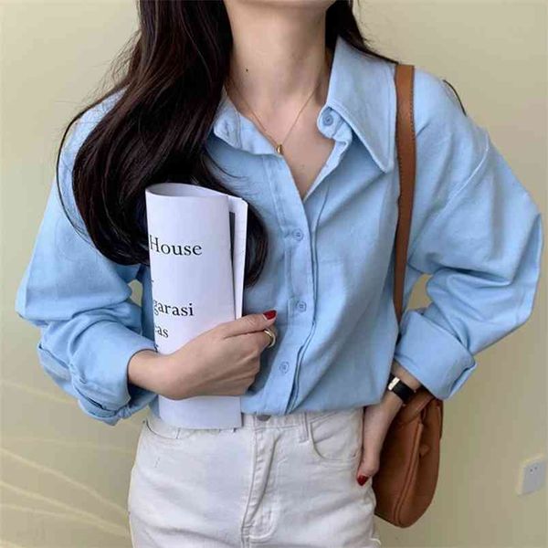 autumn product blouse female candy color skin revealing lapel single-breasted loose wild brushed shirt uk830 210506, White
autumn product blouse female candy color skin revealing lapel single-breasted loose wild brushed shirt uk830 210506, White