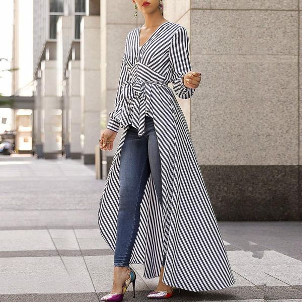 spring autumn women blouse black strips v-neck long sleeve work shirts office striped for business casual dresses, Black;gray
spring autumn women blouse black strips v-neck long sleeve work shirts office striped for business casual dresses, Black;gray