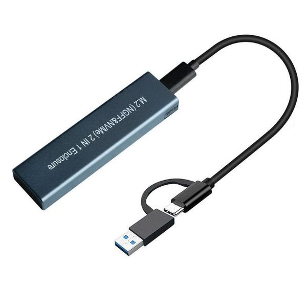 hubs m2 ssd case nvme enclosure m.2 to usb type c 3.1 adapter for dual pcie ngff sata m/b key 2230/2242/2260/2280
hubs m2 ssd case nvme enclosure m.2 to usb type c 3.1 adapter for dual pcie ngff sata m/b key 2230/2242/2260/2280