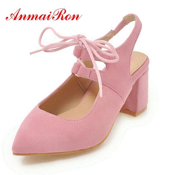 dress shoes anmairon women's flock lace-up square high heels pointed toe solid woman casual summer pumps plus size 32-47 cr208, Black
dress shoes anmairon women's flock lace-up square high heels pointed toe solid woman casual summer pumps plus size 32-47 cr208, Black