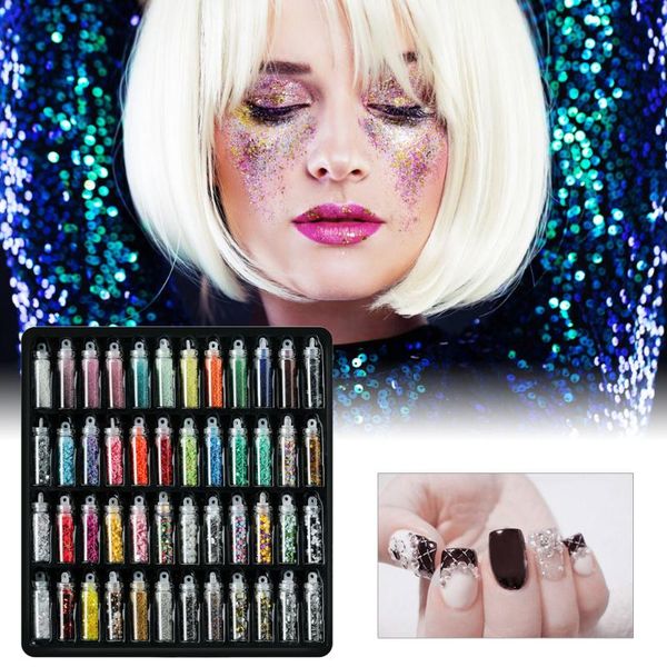 nail art decorations 48 bottles sequin glitter powder women's shiny rivets rhinestone stickers accessories, Silver;gold
nail art decorations 48 bottles sequin glitter powder women's shiny rivets rhinestone stickers accessories, Silver;gold