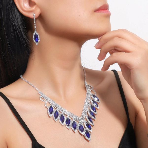 earrings & necklace charming water drop rhinestone wedding bridal accessories set 2 pieces girls quinceanera jewelry, Silver
earrings & necklace charming water drop rhinestone wedding bridal accessories set 2 pieces girls quinceanera jewelry, Silver