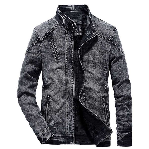 vintage denim jackets men slim fit solid color casual mens jeans coat fashion stand clothes for men black blue casaca hombre 211025, Black;brown
vintage denim jackets men slim fit solid color casual mens jeans coat fashion stand clothes for men black blue casaca hombre 211025, Black;brown
