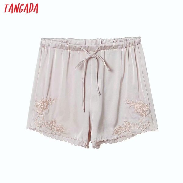 women elegant embroidery pink strethy waist female retro basic casual shorts pantalones 6h35 210416, White;black
women elegant embroidery pink strethy waist female retro basic casual shorts pantalones 6h35 210416, White;black