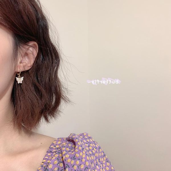 dangle & chandelier bowknot metal women trendy stud earrings white bow korean 2021 fashion female jewelry, Silver
dangle & chandelier bowknot metal women trendy stud earrings white bow korean 2021 fashion female jewelry, Silver