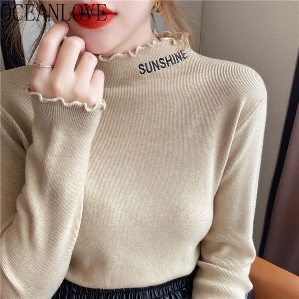 emboridered sweaters women clothes half turtleneck pullovers korean chic elegant fashion pull femme hiver 19004 210415, White;black
emboridered sweaters women clothes half turtleneck pullovers korean chic elegant fashion pull femme hiver 19004 210415, White;black