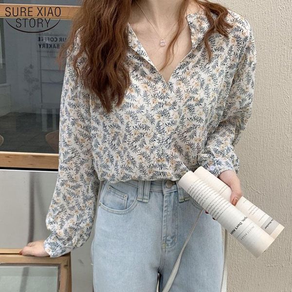 print floral woman shirts v-neck chiffon blouse women 2021 autumn long sleeve korean office lady clothes chic blusas 10523 women's blo, White
print floral woman shirts v-neck chiffon blouse women 2021 autumn long sleeve korean office lady clothes chic blusas 10523 women's blo, White