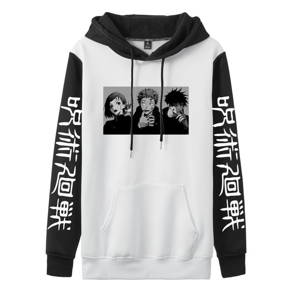 hoodies 2021 spell return war series animation printing color contrast fashion casual hooded sweater, Black
hoodies 2021 spell return war series animation printing color contrast fashion casual hooded sweater, Black