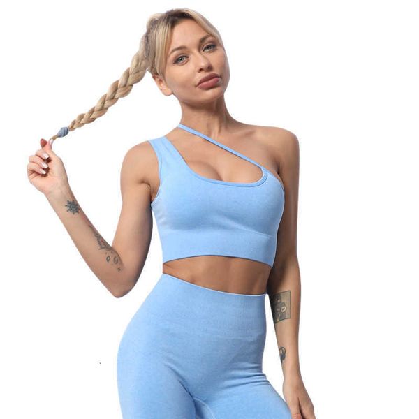 tracksuits type of straddle strap bra yoga suit one shoulder seamless waistcoat, Gray
tracksuits type of straddle strap bra yoga suit one shoulder seamless waistcoat, Gray