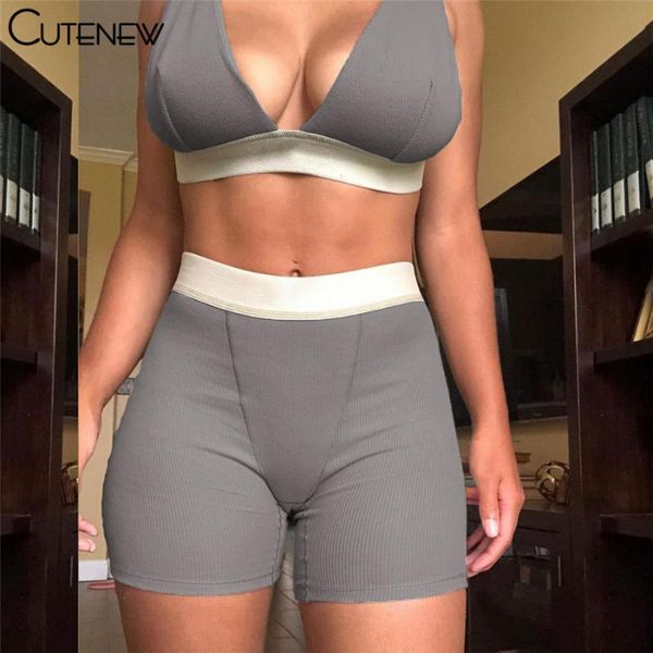 cute tracksuit sporty sleeveless bra+biker shorts sets fitness skinny summer fashion holiday casual slim women two piece suit women's t, Gray
cute tracksuit sporty sleeveless bra+biker shorts sets fitness skinny summer fashion holiday casual slim women two piece suit women's t, Gray