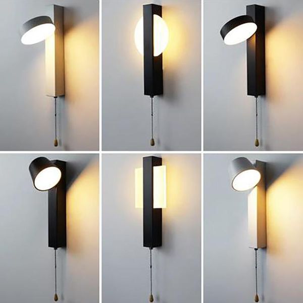 wall lamp rotation led lamps modern sconce black white rope switch light for home decor el living room with
wall lamp rotation led lamps modern sconce black white rope switch light for home decor el living room with