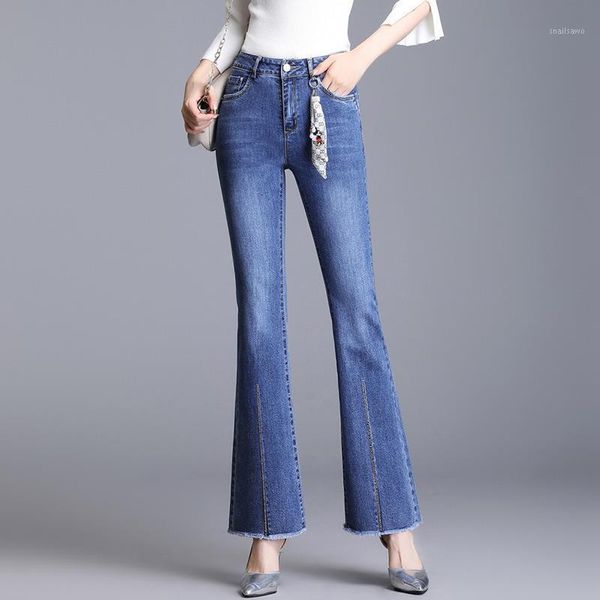 women's jeans women high waist pants stretch holes denim ankle length flared large size 4xl casual trousers, Blue
women's jeans women high waist pants stretch holes denim ankle length flared large size 4xl casual trousers, Blue