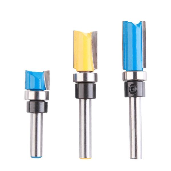 professional hand tool sets 3pcs 8mm shank flush trim router bit pattern bottom bearing 5/8" blade template wood milling cutter carpent
professional hand tool sets 3pcs 8mm shank flush trim router bit pattern bottom bearing 5/8" blade template wood milling cutter carpent