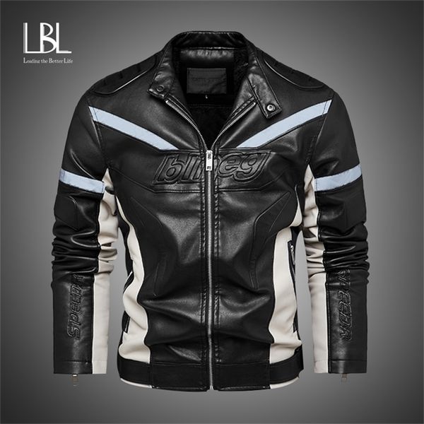 lbl winter faux leather jacket men fleece warm coats fashion stand motorcycle jackets mens reflective biker pu leather jackets 211118, Black
lbl winter faux leather jacket men fleece warm coats fashion stand motorcycle jackets mens reflective biker pu leather jackets 211118, Black