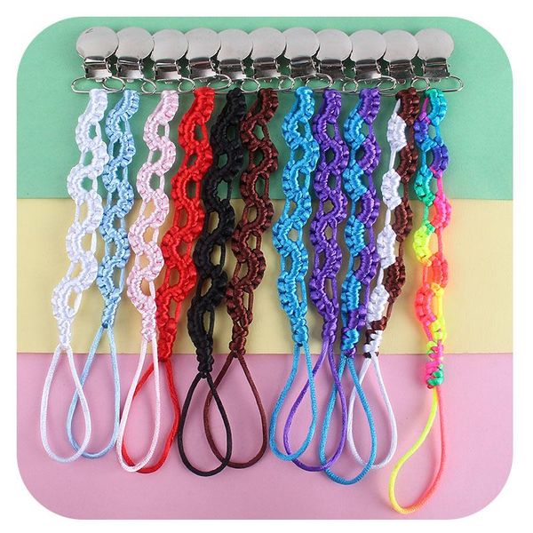 pacifiers# 1pcs simple handmade weave baby pacifier clip anti-drop nipple hodler anti-lost chain wholesale
pacifiers# 1pcs simple handmade weave baby pacifier clip anti-drop nipple hodler anti-lost chain wholesale