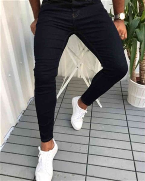 men's mens solid color skinny fashion trend elasticity hip hop denim pencil pants spring male new zipper buttons washed casual slim jea, Blue
men's mens solid color skinny fashion trend elasticity hip hop denim pencil pants spring male new zipper buttons washed casual slim jea, Blue
